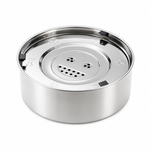 Anti-Spritz Wassernapf für Hunde - Wähle deinen Napf: XL Edelstahlnapf 4L